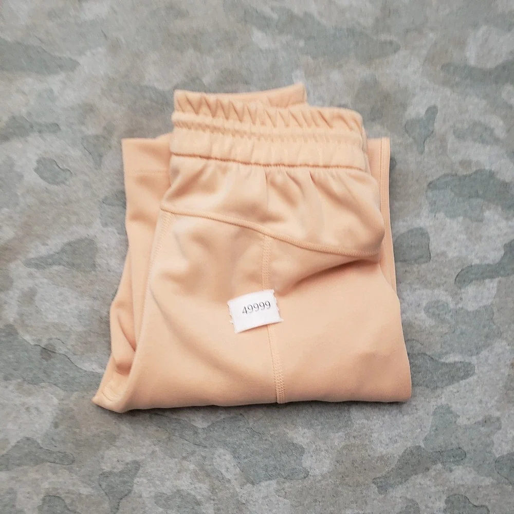 Lululemon Softsteme Pants Womens 0 Orange Hight Rise Gym Pockets Drawstring